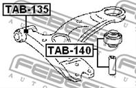 FEBEST TAB-135 Сайлентблок рычага TOYOTA CARINA E 92-97 пер.подв.