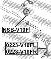 FEBEST 0223-V10FR Тяга стабилизатора HONDA CIVIC 05- пер.подв.прав.