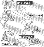 Опора двигателя левая mt toyota camry sxv2/mcv2 (1996-2001) tm-sxv10lh