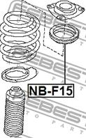 Подшипник опоры амортизатора nissan note e11e 2005-2012 nb-f15