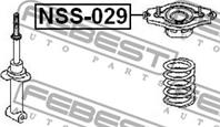 FEBEST NSS-029 Опора амортизатора NISSAN PRIMERA 96-01 зад.