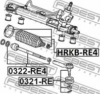 0322RE4_тяга рулевая! Honda CR-V III 2.2CTDi 07&gt