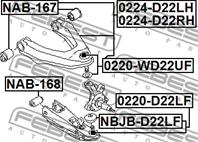 Рычаг пер прав верхн NP300 D22