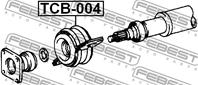 Tcb-004 (37230-28010 подшипник подвесной estima emina lucida tcr1 2)