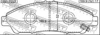 Колодки передние honda pilot yf4 2009- 0301-yd2f