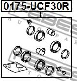 Ремкомплект задн суппорта lexus ls430/celsior ucf30 2000-2006 0175-ucf30r