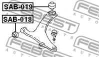 FEBEST SAB-019 Сайлентблок рычага SUBARU TRIBECA 04- пер.подв.