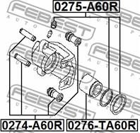 Поршень суппорта JEEP GRAND CHEROKEE 97-10/NISSAN ARMADA/TITAN03- зад.