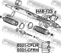 Наконечник правый hon accord cl 2002-2008