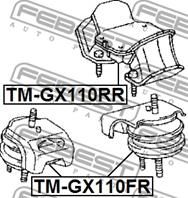 Опора двигателя tm-gx110rr