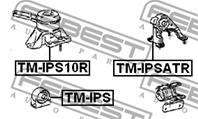 TM-IPS10R_подушка ДВС правая! Toyota Carina ST191