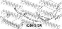 Усилитель бампера передн 0236-g10f