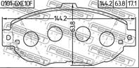 Колодки тормозные дисковые 0101-gxe10f