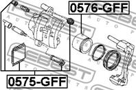 Рем. к-кт суппорта MAZDA 323/626 пер.