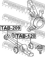 TAB120_сайлентблок половинка переднего рычага! To