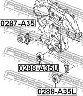 FEBEST 0288-A35U Ролик ремня приводного NISSAN TEANA 08-/MURANO 07-