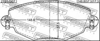 К-кт колодок тормз. Fr FORD MONDEO GE 00-07