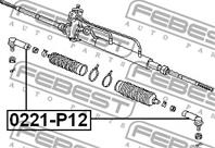 FEBEST 0221-P12 Наконечник р/т NISSAN PRIMERA 90-/ALMERA 00-06 лев/прав