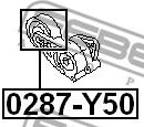 Ролик натяжной 0287-y50