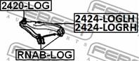 FEBEST 2420-LOG Опора шаровая RENAULT LOGAN/MEGANE II/SCENIC II/CLIO III нижн.лев./прав.