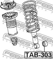 Втулка амортизатора tab-303