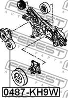 FEBEST 0487-KH9W Ролик ремня приводного MITSUBISHI PAJERO 3.0/3.5 00-