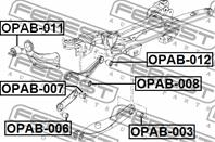 С/блок заднего попер. рычага OPEL INSIGNIA (2008&gt)