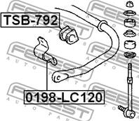 Кронштейн крепления стабилизатора заднего