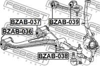 Сайлентблок рычага MERCEDES BENZ E-CLASS 211 4 MATIC 02-09 пер.подв.