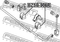 FEBEST BZSB-906R Втулка стабилизатора MERCEDES BENZ SPRINTER 906 05- 33мм зад.