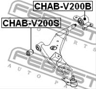 С/блок переднего рычага задний левый CHEVROLET EPICA (2006&gt) CHAB-V200B - без кронштейна