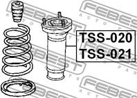 FEBEST TSS-021 Опора амортизатора TOYOTA CAMRY 01-06 зад.лев.