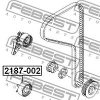 2187-002_ролик натяжной ремня ГРМ! Ford Focus/Fie