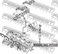 Кольцо уплотнительное форсунки ford mondeo 0007