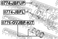 FEBEST 0774-JBFL Втулка направляющая суппорта SUZUKI GRAND VITARA 06- пер.нижн.