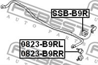 Тяга стабилизатора задняя левая () febest