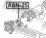 ASN-25_крестовина кардана! D32 Nissan Patrol/Safa