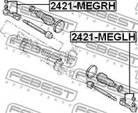 Наконечник рулевой 2421-meglh