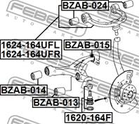 FEBEST BZAB-014 Сайлентблок рычага MB M(W164) пер.подв.