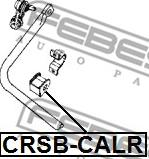 FEBEST CRSB-CALR Втулка стабилизатора DODGE CALIBER 06- зад.подв. 15мм