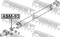 FEBEST ASM-93 Крестовина кард.вала MITSUBISHI 58.10x30.00 CANTER /PAGERO 88-