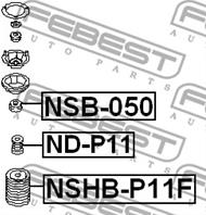 FEBEST NSB-050 Втулка опоры амортизатора NISSAN PRIMERA 90-01