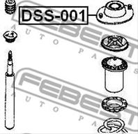 FEBEST DSS-001 Опора амортизатора DAEWOO NEXIA 95- пер.