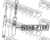 Пыльник амортизатора задний nshb-f15r