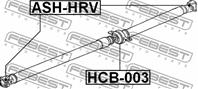 FEBEST HCB-003 Опора карданного вала HONDA HR-V 98-05
