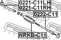 FEBEST 0222-C11 Тяга рулевая без наконечника NISSAN NOTE (E11) 06-/TIIDA 07-