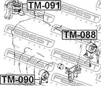 Опора двигателя tm-090