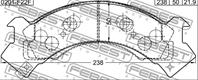 Колодки передние nissan atlas/condor (f22) 1982-1992 0201-f22f
