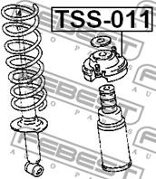 Tss-011 опора заднего амортизатора toyota corsa/te