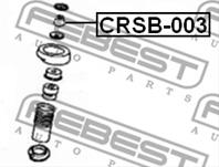 FEBEST CRSB-003 Втулка амортизатора CHRYSLER SEBRING/CIRRUS/STRATUS 04- зад.